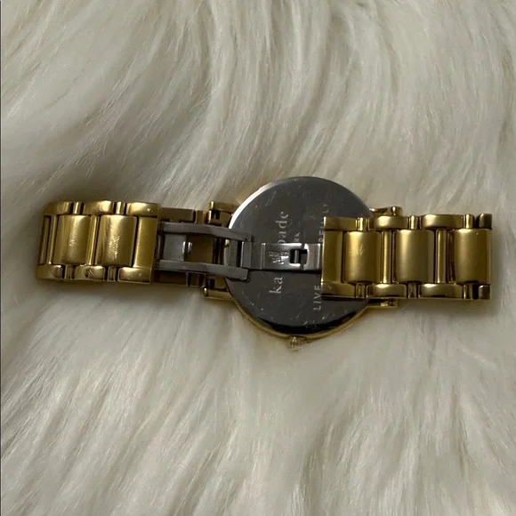 Kate Spade New York Gramercy Grand Gold-Tone Watch with Crystal Accents - Picture 5 of 15
